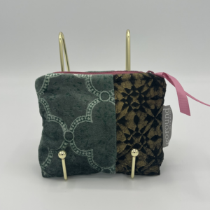 Stoffen tasje green/black