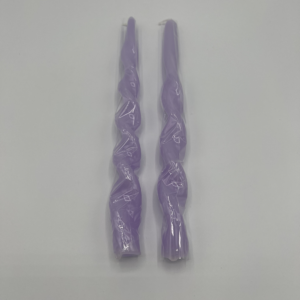 Candle rose swirl kaarsen - paars/lila