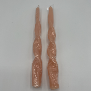 Candle rose swirl kaarsen - orange/oranje