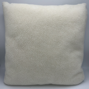 Teddy creme/wit kussen